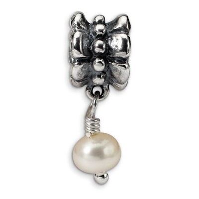 Fresh Water Cultured Pearl Dangle Bead - Sterling Silver QRS542, MPN: QRS542, 883957724539