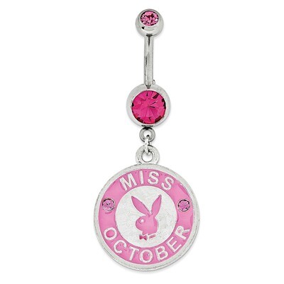 Playboy Miss October Belly Ring PBB165