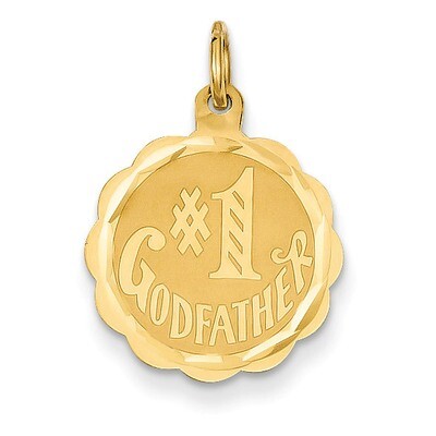 #1 Godfather Charm 14k Gold XAC654, MPN: XAC654, 883957343518