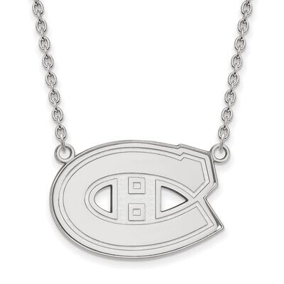 Montreal Canadiens Large Pendant with Chain Necklace Sterling Silver SS014CAN-18, MPN: SS014CAN-18,…