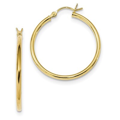 Hoop Earrings Sterling Silver Gold-Tone Polished QE13139, MPN: QE13139, 191101234620