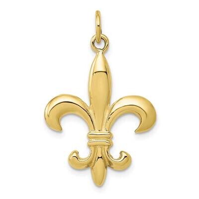 Solid Fleur De Lis 3-D Charm 10k Gold 10A2532, MPN: 10A2532,