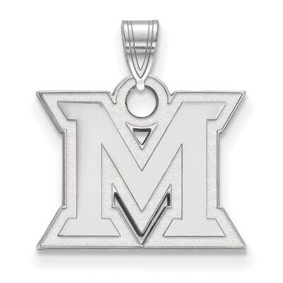Miami University Small Pendant Sterling Silver SS002MU, MPN: SS002MU, 886774689821