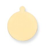 Round with Eyelet Stamping 14k Yellow Gold YG1035, MPN: YG1035,