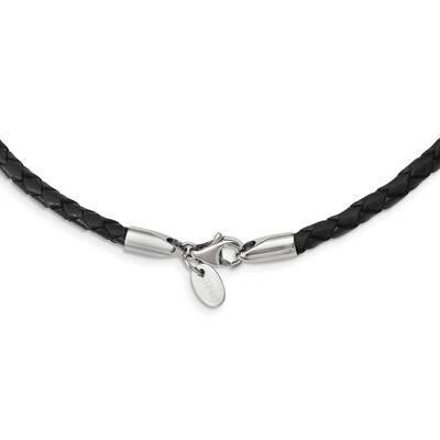 4.0mm Weave Necklace Genuine Leather SRN198-18 by Chisel, MPN: SRN198-18, 883957748689