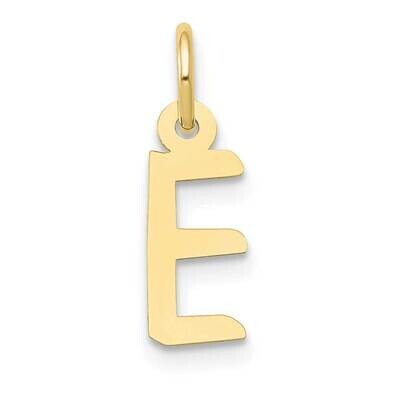 Slanted Block Initial E Charm 10k Gold Small 10YC644E, MPN: 10YC644E,