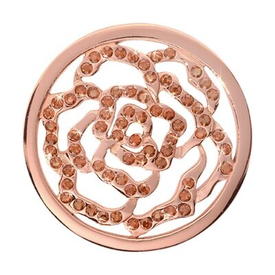Nikki Lissoni Sparkling Rose Rose Gold Plated 33mm Coin C1125RGM, MPN: C1125RGM, 8718627462676