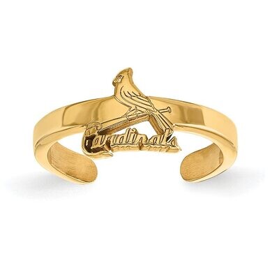 Saint Louis Cardinals Toe Ring Gold-plated Silver GP027CRD, MPN: GP027CRD, 886774930589