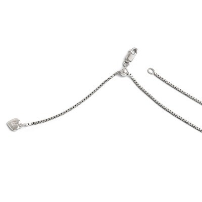 Leslie&#39;s Adjustable Box Chain 22 Inch - Sterling Silver HB-FC18-22, MPN: FC18-22, 886774541860