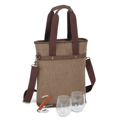 Omega Double Bottle Bag Brown GM19782, MPN: GM19782, 807348125897