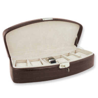 Brown Faux Leather Six Watch Case  GP3209, MPN: GP3209, 883957079851