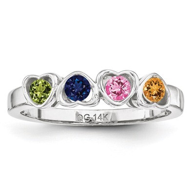 4 Birthstones Mother&#39;s Ring Sterling Silver XMR85/4SS, MPN: XMR85/4SS, 886774323107