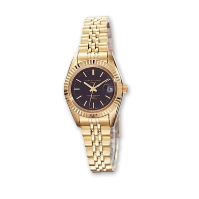 Ladies Charles Hubert IP-plated Black Dial Watch XWA543, MPN: XWA543, 811233014005