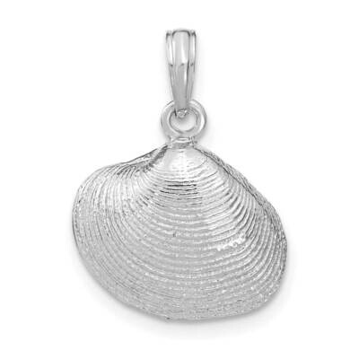 Medium Clam Shell Pendant 14k White Gold K2917W, MPN: K2917W, 196904085523