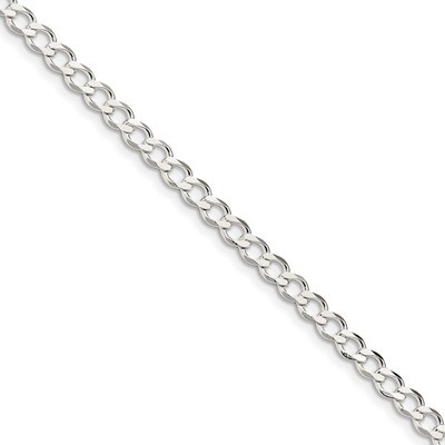 7 Inch 5.3mm Polished Flat Curb Chain Sterling Silver QLFB120-7, MPN: QLFB120-7, 886774068268