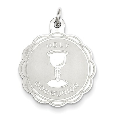 Holy Communion Disc Charm Sterling Silver QC372, MPN: QC372, 886774108841