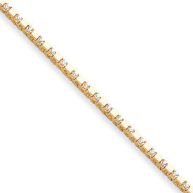 2.1mm Diamond Tennis Bracelet Mounting 14k Gold X742, MPN: X742, 883957195148