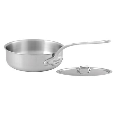 Mauviel M&#39;Urban Saute Pan with Lid 24cm 9.5 Inch 5011.25