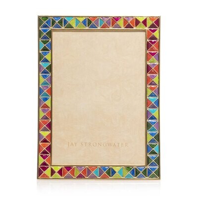 Jay Strongwater Pyramid 5 X 7 Inch Picture Frame SPF5877-202, MPN: SPF5877-202, 848510024389