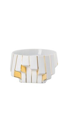 Rosenthal Strip White - Gold - Zaha Hadid Dish 6 1/4 Inchch, MPN: 14489-426275-25816, 790955139145