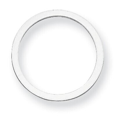 Circle with Hole Stamping Sterling Silver Rhodium-plated SS1053, MPN: SS1053,