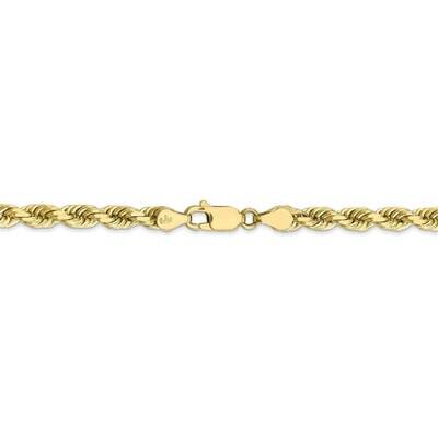 28 Inch 5mm Diamond-cut Rope Chain 10k Yellow Gold 10K035-28, MPN: 10K035-28, 883957829722