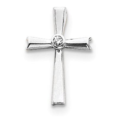 Diamond cross pendant 14k white Gold XP81WAAA, MPN: XP81WAAA,