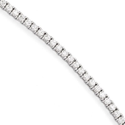 CZ 7 Inch Bracelet Sterling Silver Rhodium-plated QG3486-7, MPN: QG3486-7, 191101472473