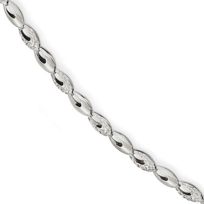 Leslie&#39;s Diamond-cut Bracelet 7 Inch 14k White Gold Polished HB-LF529-7, MPN: LF529-7, 191101550805