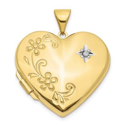 Diamond Family Heart Locket 10k Gold 10XL144, MPN: 10XL144,