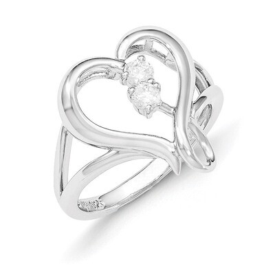 Pure In Spirit Ring Sterling Silver with Diamonds QSX606-6, MPN: QSX606-6, 191101553288