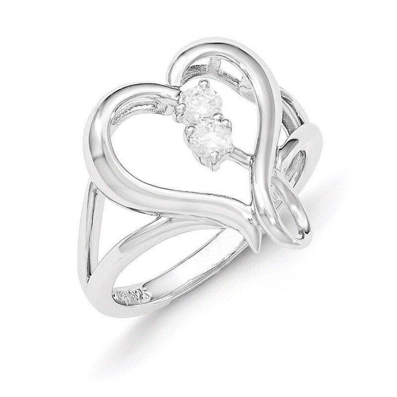 Pure In Spirit Ring Sterling Silver with Diamonds QSX606-6, MPN: QSX606-6, 191101553288