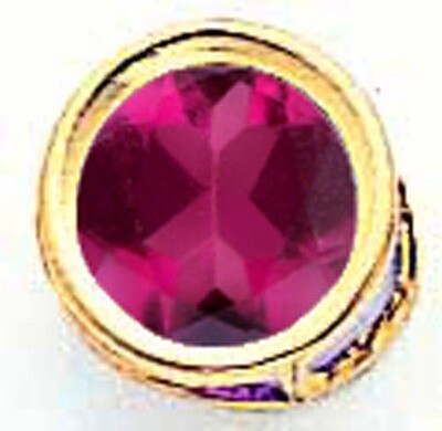 7mm Rhodolite Garnet Bezel Pendant 14k Gold XP322RG, MPN: XP322RG, 883957237824