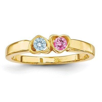 2 Stone Mother&#39;s Ring 14k Yellow Gold Genuine XMR85/2GY, MPN: XMR85_2, 191101540523