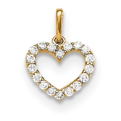 CZ Children&#39;S Heart Pendant 14k Gold YC1146, MPN: YC1146, 191101364983