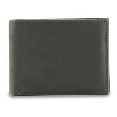 Black Leather Bi-fold Wallet GM17794, MPN: GM17794,