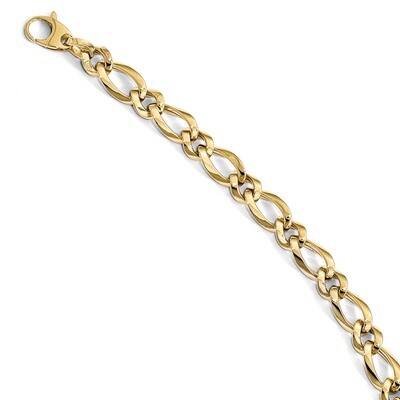 Leslie&#39;s Fancy Link 7.5in Bracelet 7.5 Inch 14k Gold Polished HB-LF885-7.5, MPN: LF885-7.5, 1911017…