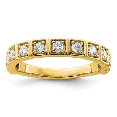 Si1/Si2, G H I, Band 14k Gold Lab Grown Diamond RM9105-050-7YLG, MPN: RM9105-050-7YLG, 883957112503