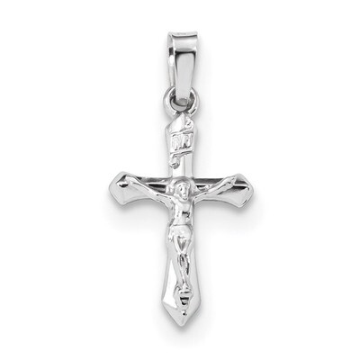 Polished INRI Crucifix Pendant 14k white Gold XR1631, MPN: XR1631, 883957938097