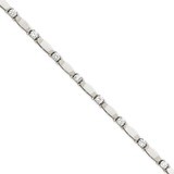 7in Holds 11 4mm Stones 2.75ct Bar Link Tennis Bracelet Mounting 14k White Gold X2363W, MPN: X2363W…