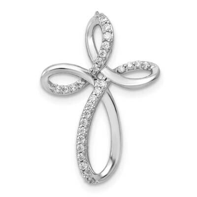 1/6Ct. Diamond Cross Chain Slide 14k White Gold PM5051-016-WA, MPN: PM5051-016-WA, 840940103870