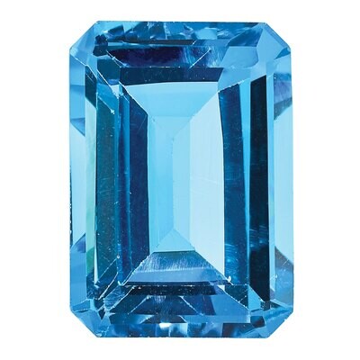 Blue Topaz 7X5mm Emerald Cut AA Quality Gemstone BT-0705-OCE-AA, MPN: BT-0705-OCE-AA,