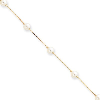 Kelly Waters White Simulated Pearl Bracelet 8.25 Inch Gold-plated KW195-8.25, MPN: KW195-8.25,