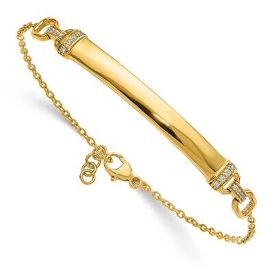 Diamond Id Bracelet 14k Gold BM8558-012-YA, MPN: BM8558-012-YA, 883957182827