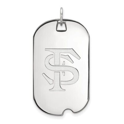 Florida State University Large Dog Tag 10k White Gold 1W028FSU, MPN: 1W028FSU, 886774785110
