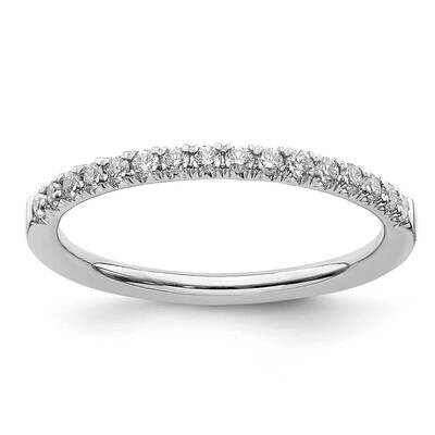 Si1/Si2, G H I, Wedding Band 14k White Gold Lab Grown Diamond RM6687B-025-7WLG, MPN: RM6687B-025-7W…