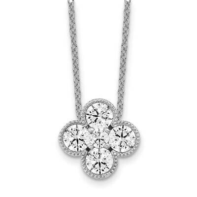 Diamond Vs/Si D E F Bloom Pendant Necklace 14k White Gold True Origin Lab Grown PM6346-100-WLD, MPN…