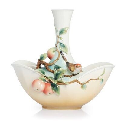 Franz Porcelain Joy Of The Golden Finch Vase Le 1,688 FZ02368, MPN: FZ02368,