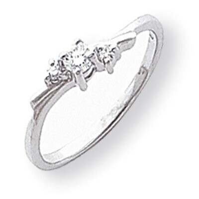 Polished Diamond ring 14k White Gold Y1634AA, MPN: Y1634AA, 883957425733