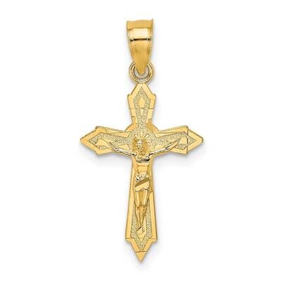 Arrow Pointed Ends Crucifix Charm 14k Gold K8585, MPN: K8585, 637218090884